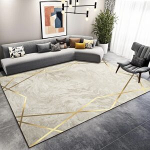 Off-White And Golden Mix Carpet