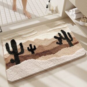 Carpet With Cactus Design